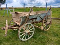 Leiterwagen Ackerwagen Bauernwagen Deko Garten Holzräder Sachsen-Anhalt - Südharz Vorschau