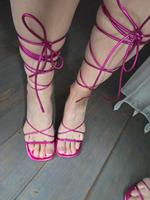Zara High Heel Römersandalen Pink Gr 40 Bayern - Fürth Vorschau