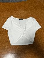 Weißes Crop Top mit Ausschnitt von Shein Bayern - Erlangen Vorschau