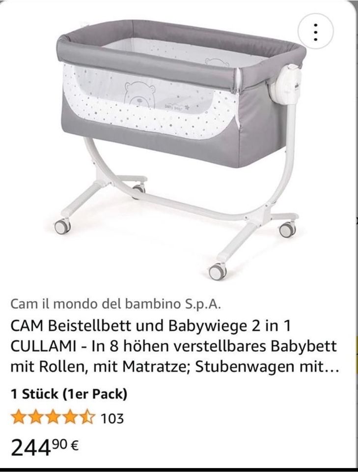 Babywiege & Beistellbett Neuwertig ! in Marl