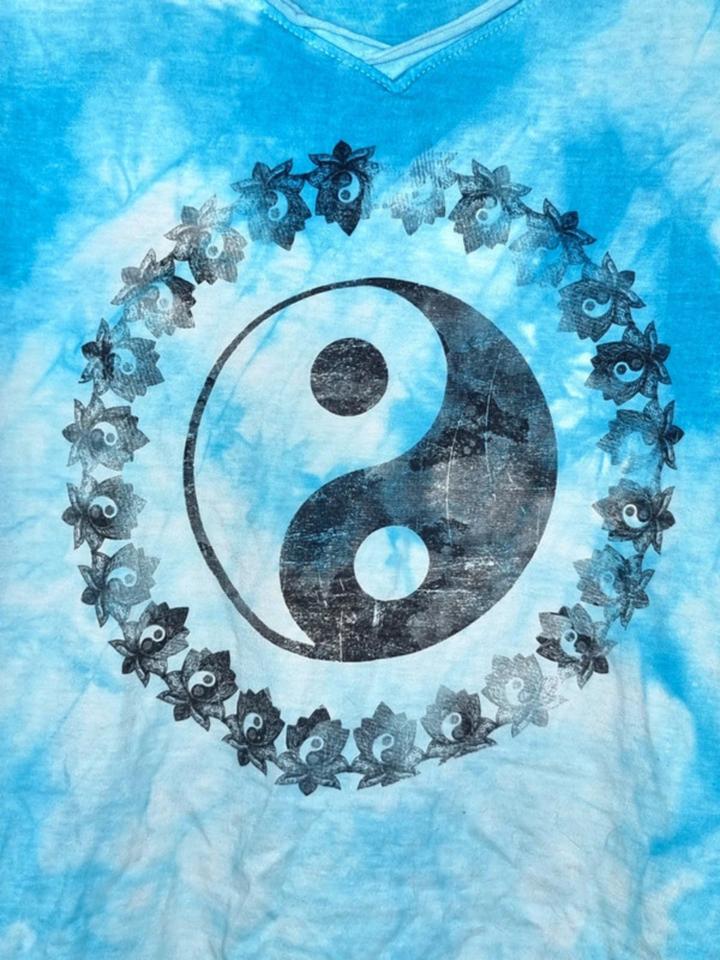 Outer Vision-Shirt-Sasha-Batik-Yin Yang-XL 38/40-Gothic-EMP in Voerde (Niederrhein)