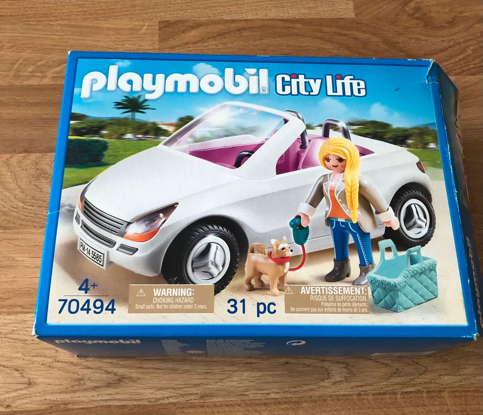 Playmobil City Life 70494 Cabriolet, Frau mit Hund in Augsburg