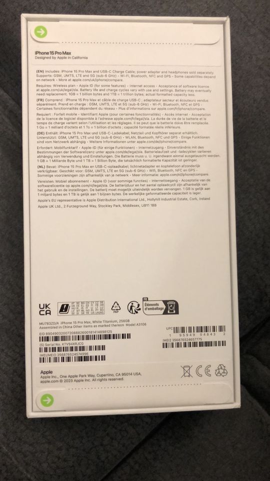 iPhone 15 pro Max 265 GB versiegelt in Gelsenkirchen