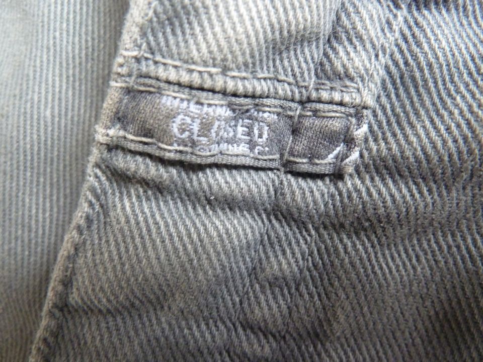 Closed Biker Jeans 28 oliv Knie-Abnäher Hose Damen in Düsseldorf