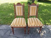 2 sehr schöne antike Gründerzeit Stühle, neu aufgepolstert Hessen - Münster Vorschau