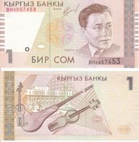 Kirgisien,1 Som, Kyrgyzstan,Kirgisistan Geldschein Banknote,Papi Wuppertal - Vohwinkel Vorschau