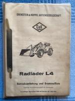 O&K Radlader L4, Betriebsanleitung und Erstzteilliste Nordrhein-Westfalen - Hattingen Vorschau