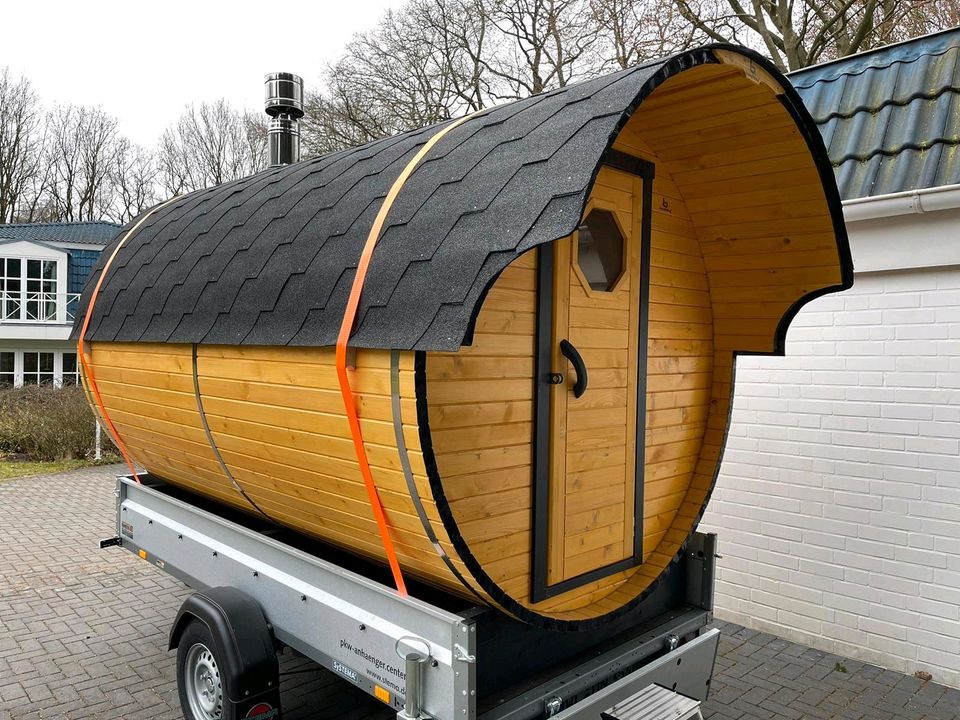 Miete unsere mobile Sauna für Wellness daheim in Hamburg