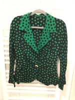 Vintage*Seiden*Blazer*     Dots*Punkte*Goldknopf* Kr. München - Unterschleißheim Vorschau