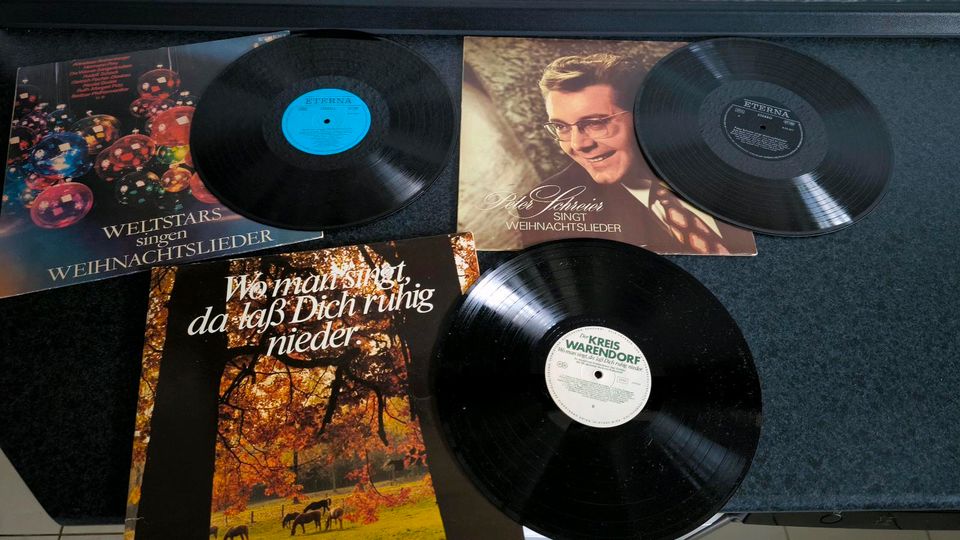 3 Schallplatten Sammlung Peter Schreier, Weihnachtslieder & 3 LP in Allendorf