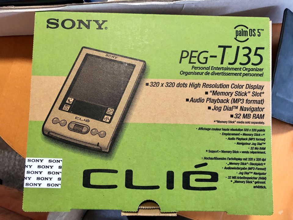 Sony Clié PEG-TJ35, Palm PDA, GPS Receiver, mobile Navi Software in Wiesloch