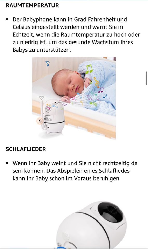 Originalverpackung-Baby Monitor 3,5Zoll 720P Video mit Nachtsicht in Köln