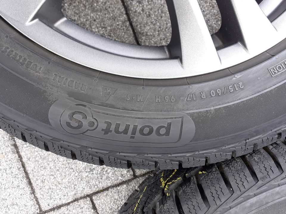 Aluräder/TEC AS4 mit M+S Reifen, 215/60 R17 95 H, gebraucht. in Albstadt