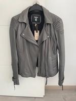 Neu Tigha Lederjacke Grau Bikerstil Jacke Leder Tamara YPS M Lindenthal - Köln Lövenich Vorschau