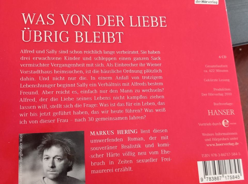 Hörbuch Arno Geiger Alles über Sally 6 CDs in Hamburg