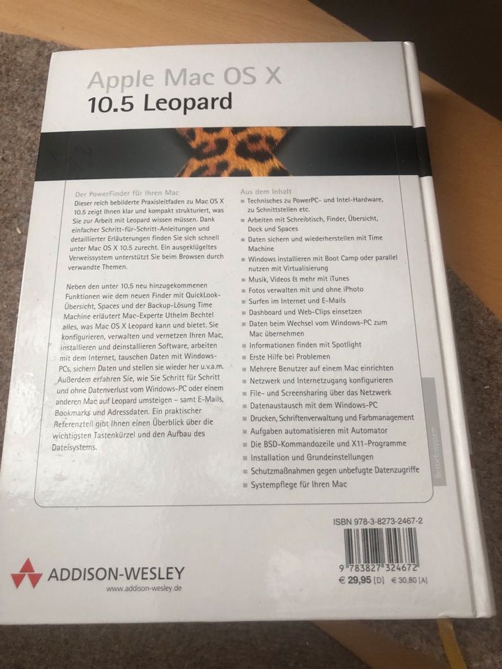 Apple Mac OS X 10.5 Leopard Buch Praxisleitfaden in Königsbach-Stein 