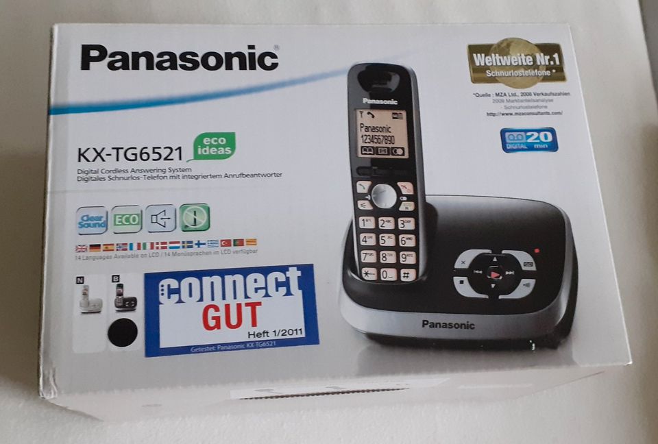 Telefon Panasonic kx-tg6521 gebraucht-guter Zustand in Oberursel (Taunus)