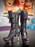 NEW ROCK - FLAMES - HIGH HEEL - STIEFEL - 38 - LILA PLATEAU Bayern - Memmingen Vorschau