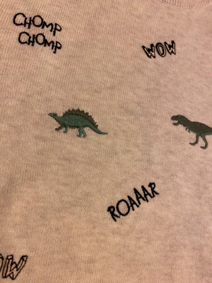 H&M schöner Strick Pullover Creme m. Dinos Gr. 122/128 - NEU m. E in Herzogenaurach