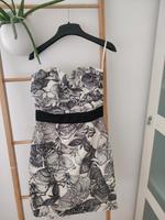 h&m Abendkleid Cocktailkleid Bandeaukleid Gr. 34 schwarz weiß Hessen - Eppertshausen Vorschau