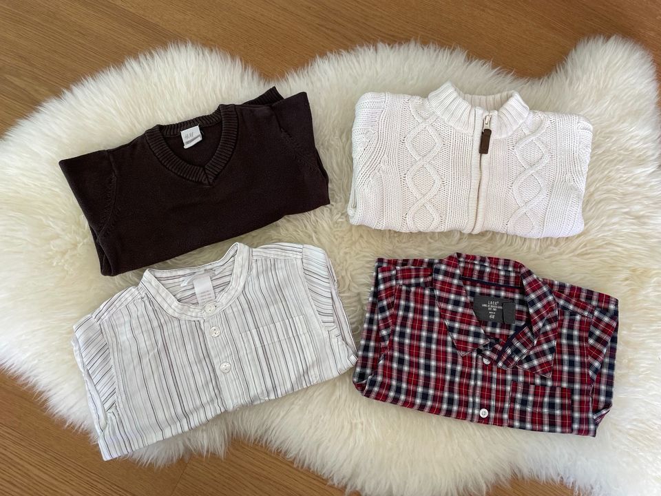 Set von H&M - Pullover, 2 Hemden, Strickjacke - Gr. 74 in Öhringen