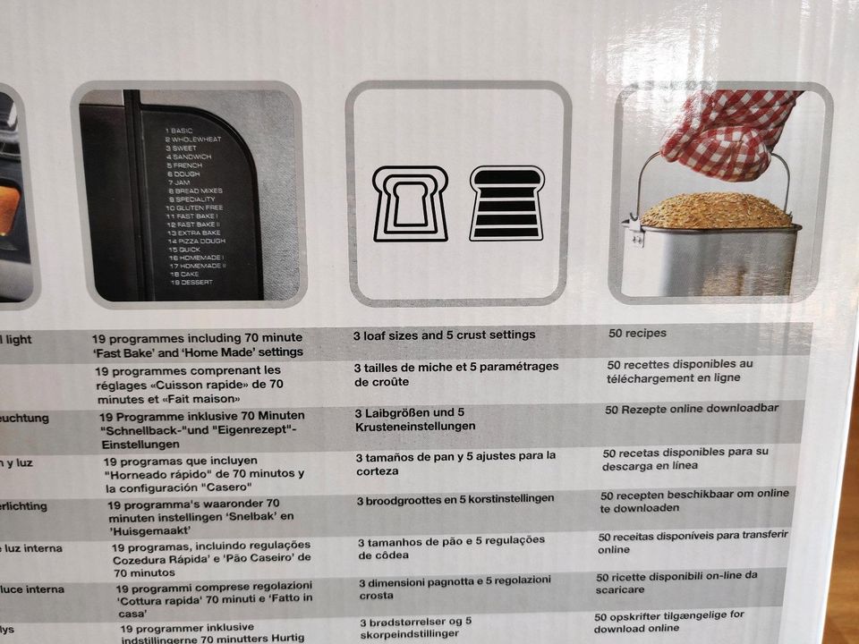 Brotbackautomat Morphy Richards Edelstahl Timer sauber gepflegt in Pattensen