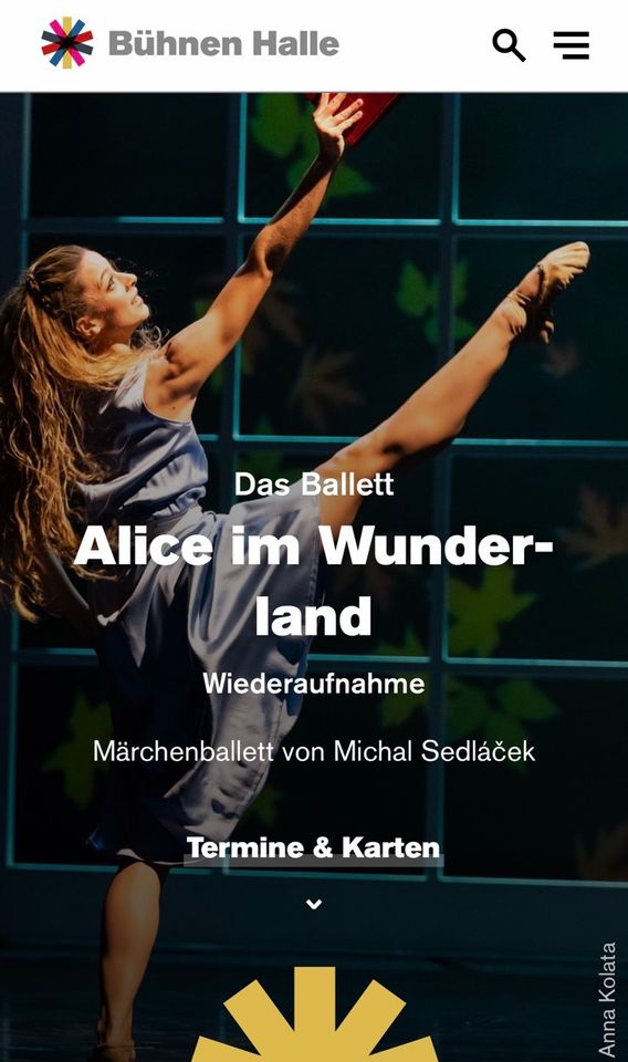 Ballettticket „Alice im Wunderland“ in Halle in Leipzig