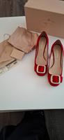 Prada Milano Velours Leder Pumps rot Sommer Fashion Luxus Designe Wandsbek - Hamburg Rahlstedt Vorschau