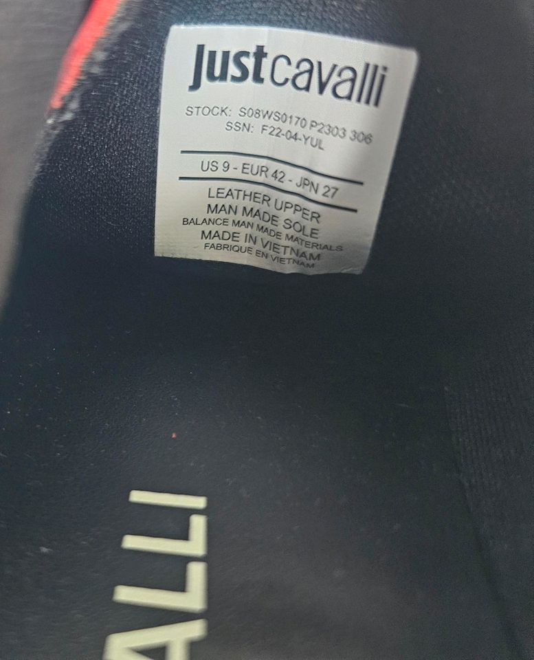 Just Cavalli Leder Sneaker Gr. 42 in Germering