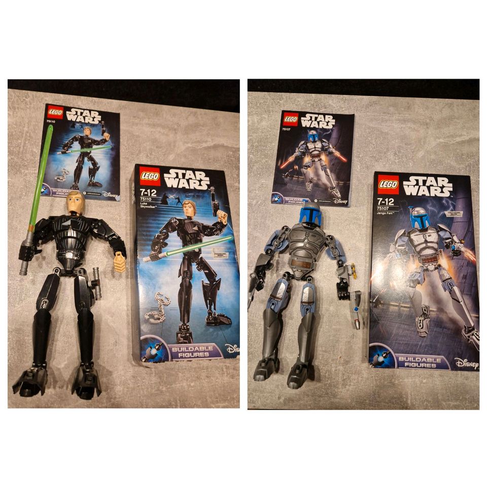 Lego Star Wars 75107 Jango Fett, 75110 Luke Skywalker in Sinsheim