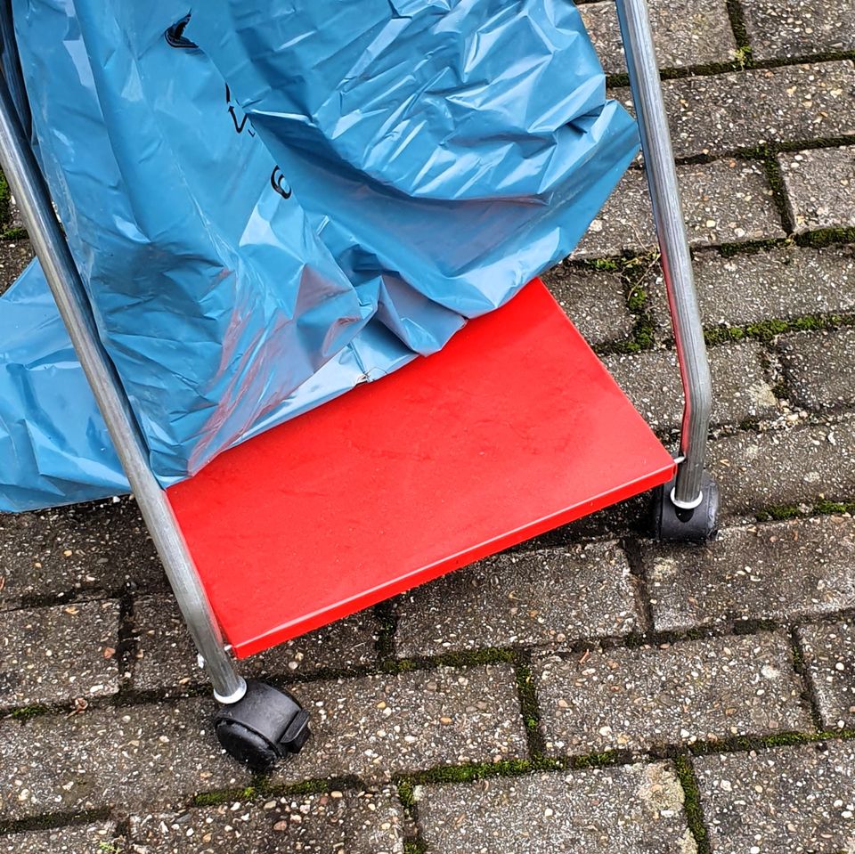 -71% Stahl Müllsackhalter m. Rollen 120L. Abfallwagen Sackständer in Xanten