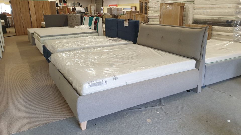 ❌ SOFORT ABHOLBEREIT / ⭐️ NEU - Komfort Polster Bett 140/160/180cm Bettkasten Boxspringbett Chesterfield. Matratze Topper Lattenrost in Schwerin