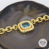 M*206812 Wert 14.750,- ZAPPE WZP Blautopas Collier 750 Gold XXYY Essen - Karnap Vorschau