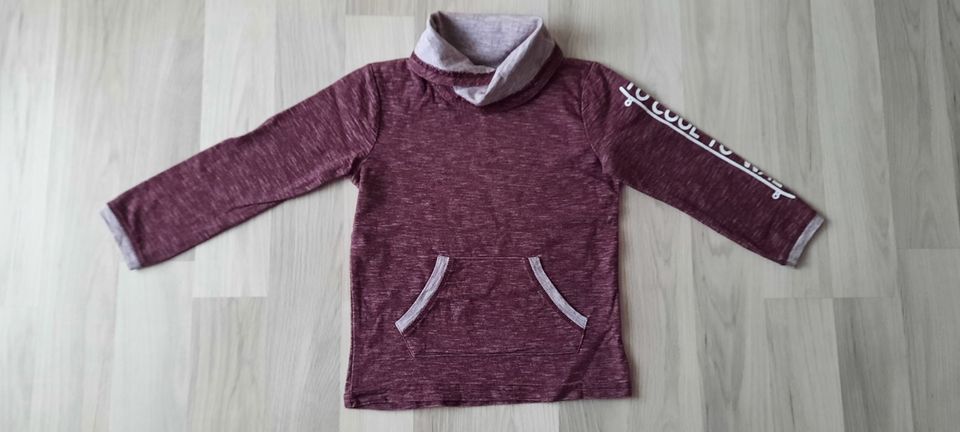 Langarmshirt dünner Pullover Hoodie mit Kragen Übergang H&M Zara in Tanna