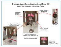 Selten & schön: mehrarmiger Art Deco Vasen-Kerzenleuchter Schleswig-Holstein - Bordesholm Vorschau