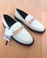 Zara Mokassin Schuhe creme 36 Boots Hamburg-Mitte - Hamburg St. Georg Vorschau