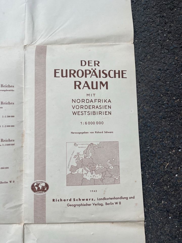 Der Europäische Raum von Richard Schwarz 1942 in Nidda