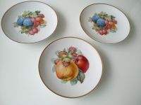 3x Thomas Porzellan Teller mit Obst Motiv mit Goldrand Hessen - Fulda Vorschau