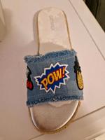 Damen Pantoletten, Gr. 39, Catwalk, blau, Neu Nordrhein-Westfalen - Frechen Vorschau