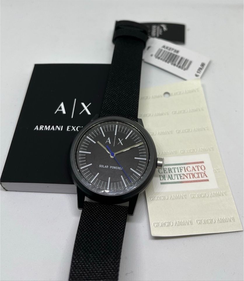 Armani Exchange AX2735 Herrenuhr NEU Schwarz Solar in Wolfsburg