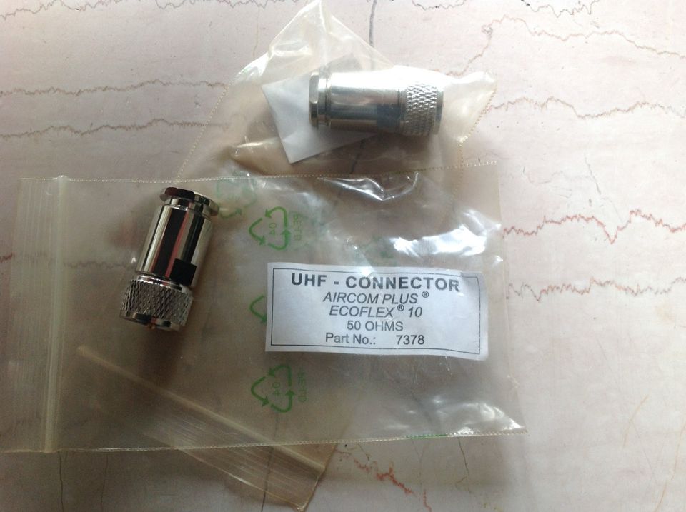 2 UHF - Connector 7378 für Aircom Plus & Ecoflex 10 in Albachten