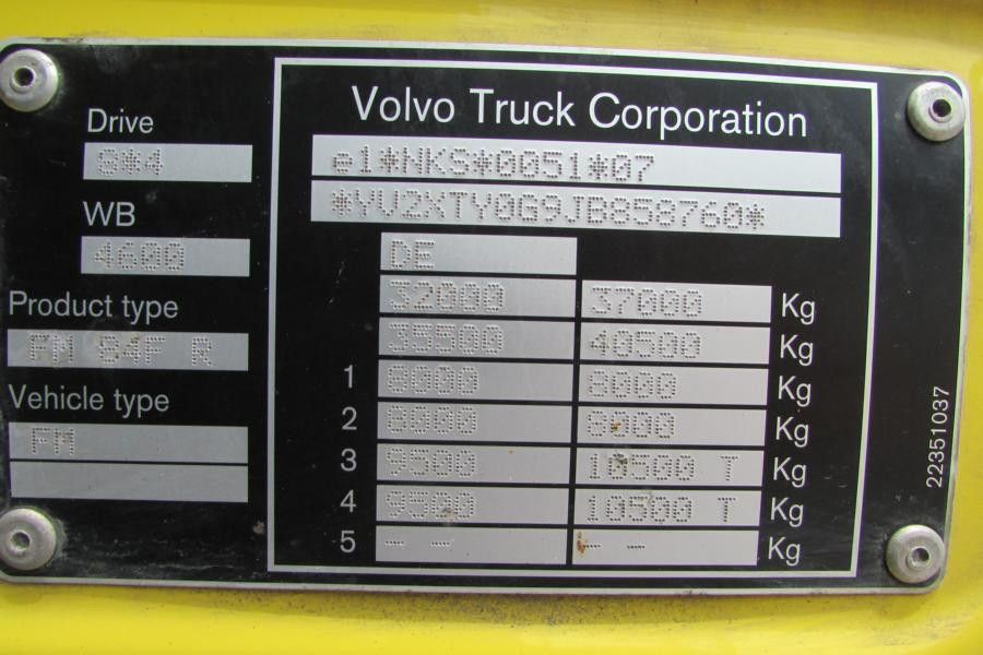 Volvo FMX 460 8x4 BL - SILOAUFSTELLER - Nr.: 760 in Regensburg