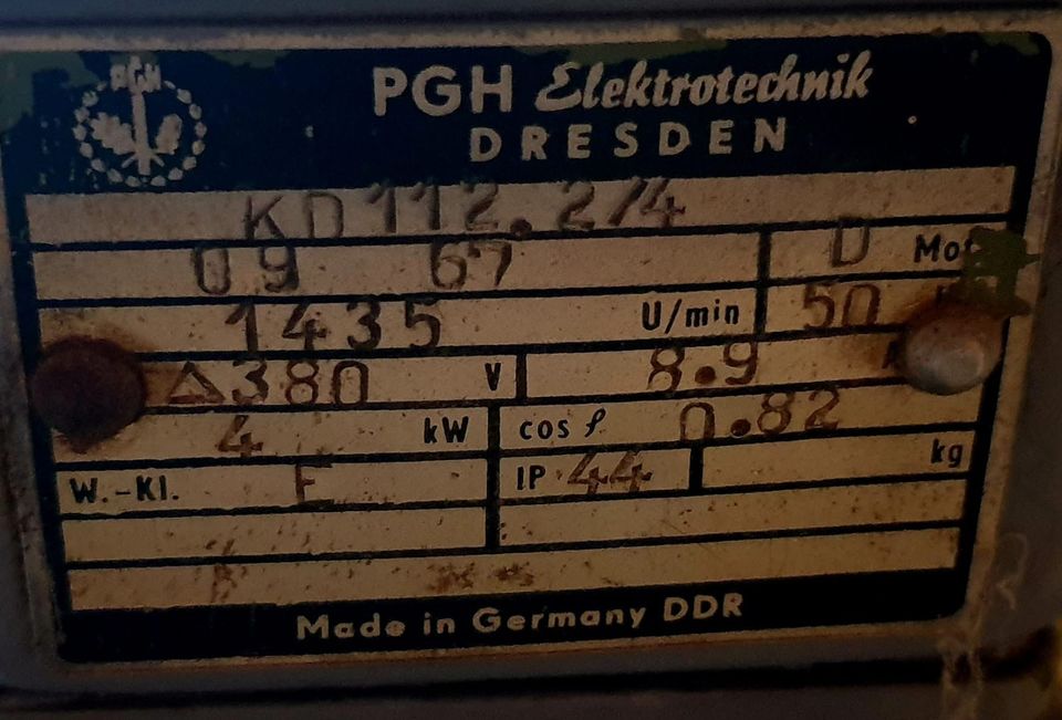 Drehstrommotor  380V Dreieck  1435 U/min  4,0 kW in Dresden