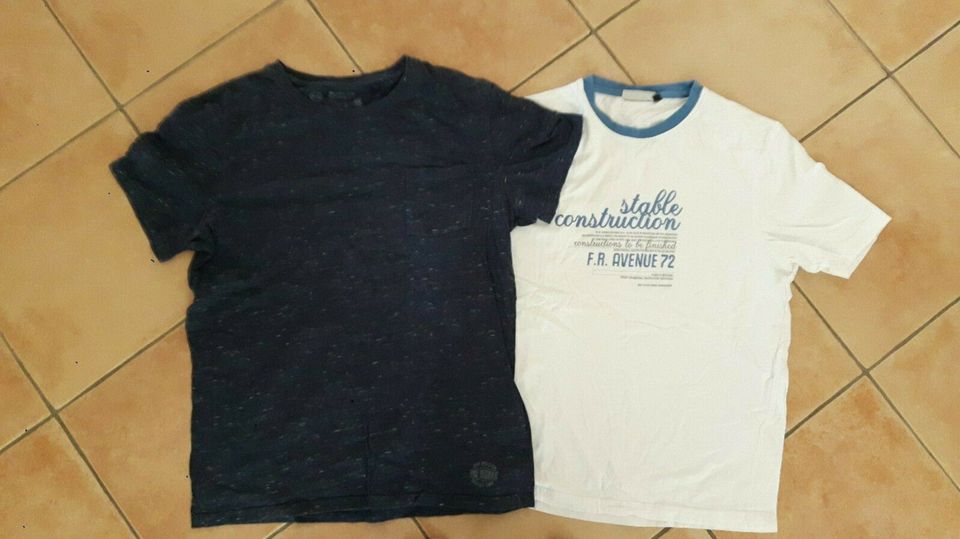 T-Shirts C&A Gr. M 182/188 schwarz weiß neuwertig in Braunweiler