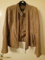 Echtleder Jacke Lederjacke Madeleine Gr 36 Sand beige Hessen - Wiesbaden Vorschau