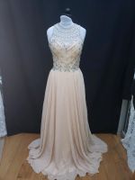 Wunderschönes Abendkleid beige mit Corsage Straß München - Berg-am-Laim Vorschau