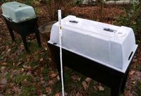 2x Hochbeet m. Abdeckung,, Gartenbox, Anzuchtgewächhaus wetterf Sachsen - Diera-Zehren Vorschau