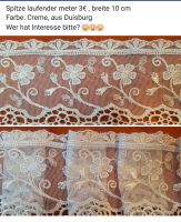 Spitzenborte ivory Shabby Spitzenband meterware Duisburg - Homberg/Ruhrort/Baerl Vorschau