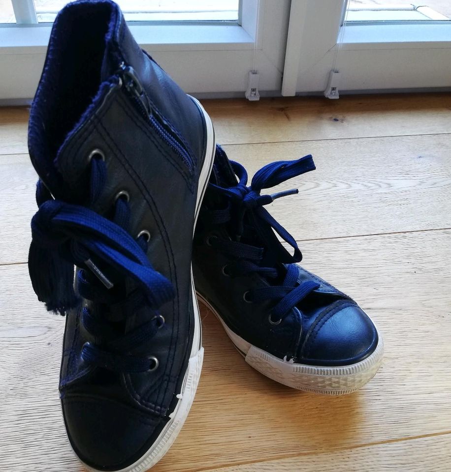 High Sneaker dunkelblau, Herbstschuhe, Halbschuhe, Gr. 33 in Essenbach