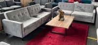 3-Sitzer Set Couch grau Samtoptik Bettfunktion Modern Bielefeld - Bielefeld (Innenstadt) Vorschau